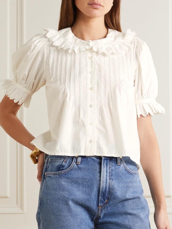 Doen Tops - Doen White Rune Top Size Large RARE
